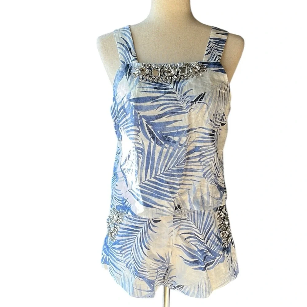 J.O.A. los Angeles Just One Answer 2 piece Linen Short Set - Picture 11 of 16